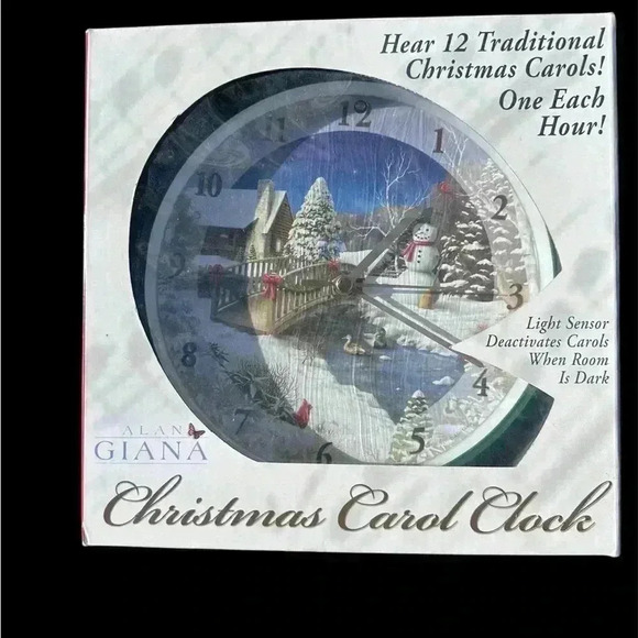 NEW Alan Giana Christmas Carol Clock
Plays 12 Popular Christmas Carols - Picture 1 of 2